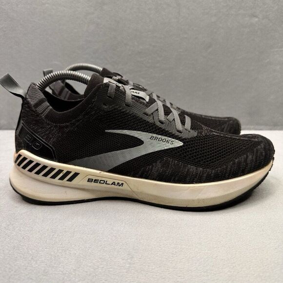Womens Size 9 (B) Brooks Bedlam 3 Shoes Black Gray Athletic Running Sneakers - Picture 1 of 9